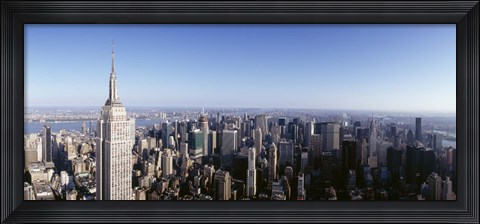 Framed Empire State Building, Manhattan, New York City, New York State, USA Print