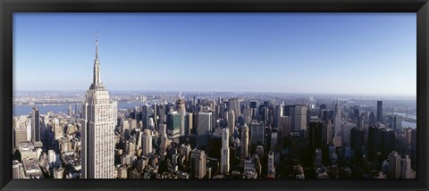 Framed Empire State Building, Manhattan, New York City, New York State, USA Print