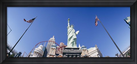 Framed Low angle view of a statue, Replica Statue Of Liberty, Las Vegas, Clark County, Nevada, USA Print