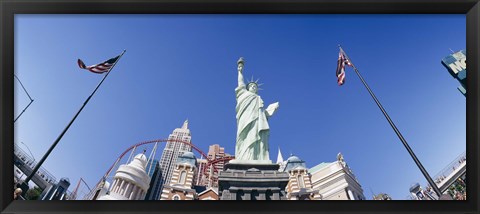 Framed Low angle view of a statue, Replica Statue Of Liberty, Las Vegas, Clark County, Nevada, USA Print