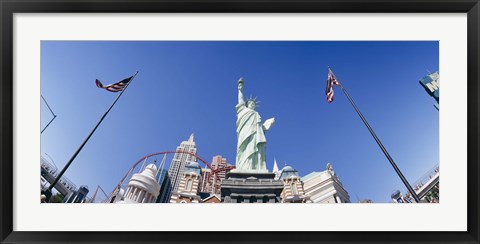 Framed Low angle view of a statue, Replica Statue Of Liberty, Las Vegas, Clark County, Nevada, USA Print