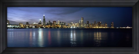 Framed City at the waterfront, Chicago, Cook County, Illinois, USA Print