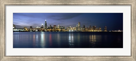 Framed City at the waterfront, Chicago, Cook County, Illinois, USA Print
