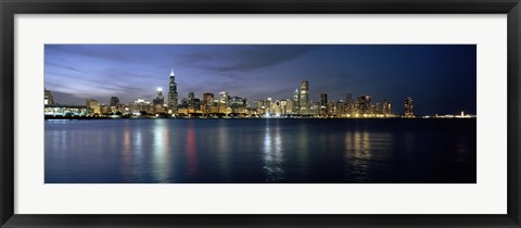 Framed City at the waterfront, Chicago, Cook County, Illinois, USA Print