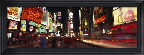 Framed Buildings in a city, Broadway, Times Square, Midtown Manhattan, Manhattan, New York City Print