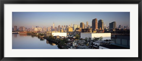 Framed Buildings at the waterfront, Midtown Manhattan, Manhattan, New York City, New York State, USA Print