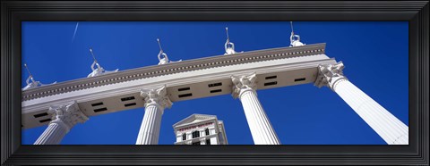 Framed Low angle view of a hotel, Caesars Palace, The Las Vegas Strip, Las Vegas, Nevada, USA Print