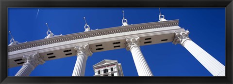 Framed Low angle view of a hotel, Caesars Palace, The Las Vegas Strip, Las Vegas, Nevada, USA Print