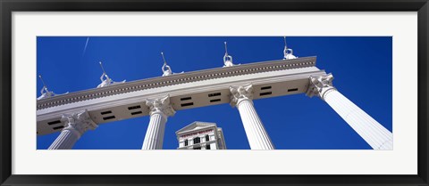 Framed Low angle view of a hotel, Caesars Palace, The Las Vegas Strip, Las Vegas, Nevada, USA Print