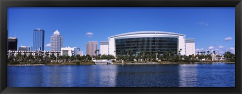 Framed Buildings at the waterfront, St. Pete Times Forum, Tampa, Florida, USA Print