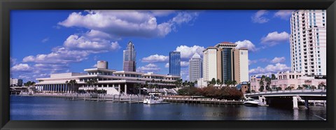 Framed Buildings at the coast, Tampa, Hillsborough County, Florida, USA Print