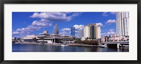 Framed Buildings at the coast, Tampa, Hillsborough County, Florida, USA Print