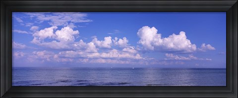 Framed Clouds over the sea, Tampa Bay, Gulf Of Mexico, Anna Maria Island, Manatee County, Florida Print