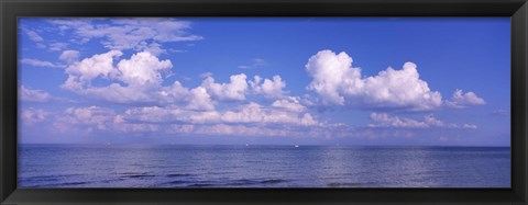 Framed Clouds over the sea, Tampa Bay, Gulf Of Mexico, Anna Maria Island, Manatee County, Florida Print