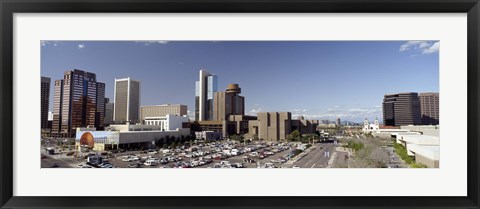 Framed Skyscrapers in a city, Phoenix, Maricopa County, Arizona, USA Print