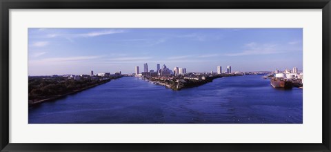 Framed Buildings in a city, Tampa, Hillsborough County, Florida, USA Print