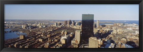 Framed Aerial View of Boston, Massachusetts Print