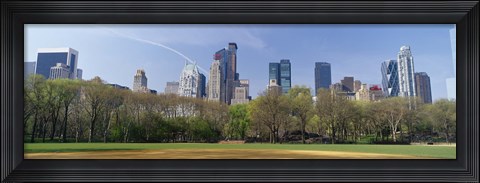 Framed Trees in a park, Central Park South, Central Park, Manhattan, New York City, New York State, USA Print