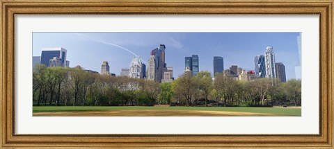 Framed Trees in a park, Central Park South, Central Park, Manhattan, New York City, New York State, USA Print