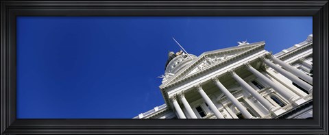 Framed Low angle view of a government building, California State Capitol Building, Sacramento, California Print