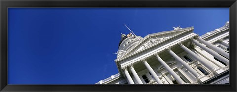 Framed Low angle view of a government building, California State Capitol Building, Sacramento, California Print