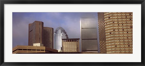 Framed Skyscrapers in a city, Boston, Suffolk County, Massachusetts, USA Print