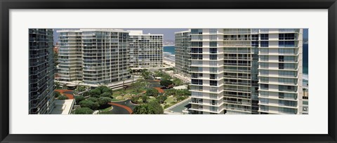 Framed Condos in a city, San Diego, California, USA Print