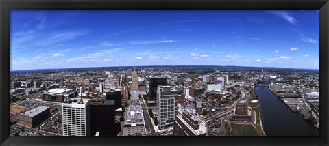 Framed Aerial view of a cityscape, Newark, Essex County, New Jersey Print