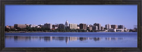 Framed Lake Monona and Madison Skyline,Wisconsin Print