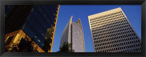 Framed Skyscrapers in a city, Atlanta, Fulton County, Georgia Print