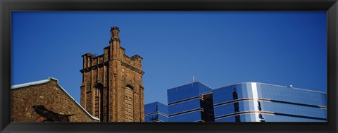 Framed High section view of buildings in a city, Presbyterian Church, Midtown plaza, Atlanta, Fulton County, Georgia, USA Print