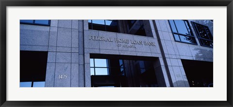 Framed Facade of a bank building, Federal Home Loan Bank, Atlanta, Fulton County, Georgia, USA Print