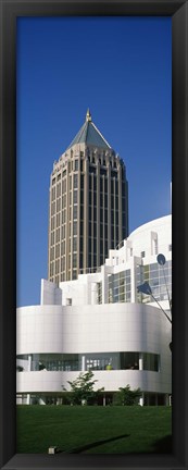 Framed Art museum in front of a skyscraper, High Museum Of Art, Atlanta, Fulton County, Georgia, USA Print