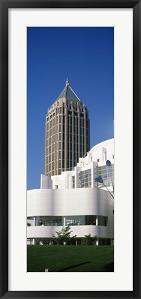 Framed Art museum in front of a skyscraper, High Museum Of Art, Atlanta, Fulton County, Georgia, USA Print