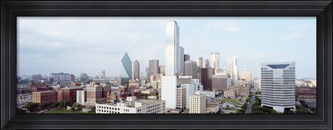 Framed Dallas Skyline Print