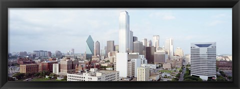 Framed Dallas Skyline Print