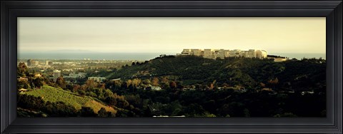 Framed High angle view of a city, Santa Monica, Los Angeles County, California, USA Print
