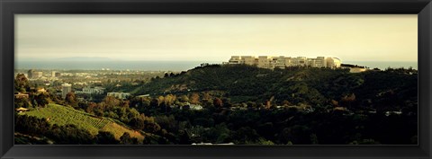 Framed High angle view of a city, Santa Monica, Los Angeles County, California, USA Print