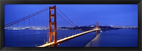 Framed Golden Gate Bridge at Dusk, San Francisco, California Print