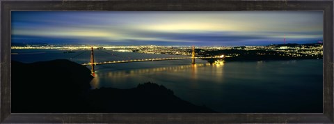 Framed Golden Gate Bridge, San Francisco Bay Print