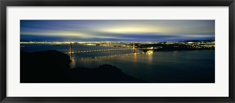 Framed Golden Gate Bridge, San Francisco Bay Print