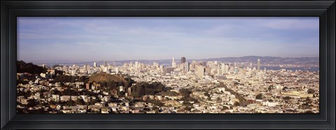 Framed Panoramic view of San Francisco, California Print