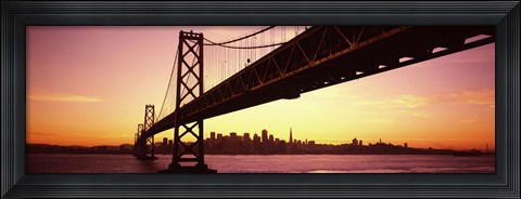 Framed Sunset over San Francisco Bay, San Francisco, California, USA Print
