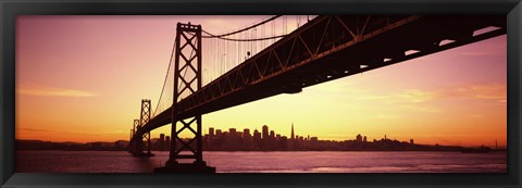 Framed Sunset over San Francisco Bay, San Francisco, California, USA Print