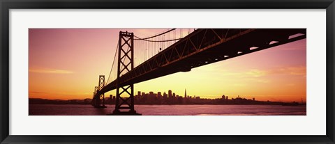 Framed Sunset over San Francisco Bay, San Francisco, California, USA Print