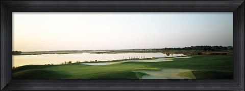 Framed Golf course at the coast, Ocean City Golf &amp; Yacht Club, Ocean City, Worcester County, Maryland, USA Print