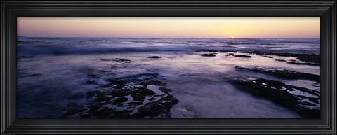 Framed Waves in the sea, Children's Pool Beach, La Jolla Shores, La Jolla, San Diego, California, USA Print
