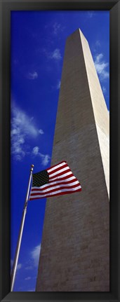 Framed Low angle view of an obelisk, Washington Monument, Washington DC Print