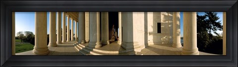 Framed Columns of a memorial, Jefferson Memorial, Washington DC, USA Print