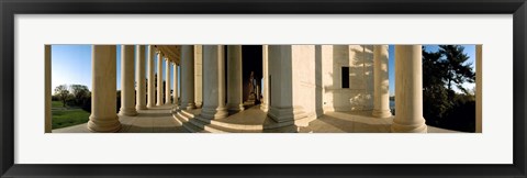 Framed Columns of a memorial, Jefferson Memorial, Washington DC, USA Print